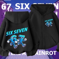 Children's Zip-Up Hoodie 67 ROBLOX Stealth A BRAINROT CHILDRENS Top PREMIUM MATERIAL Pure Cotton 120