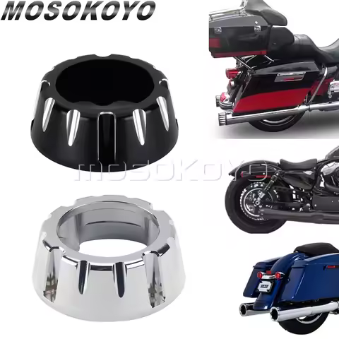 Universal Motorcycle Exhaust Insert Baffle End Muffler Tip Cap For Harley Touring Two Brother Racing