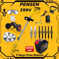 【จัดส่งจากกรุงเทพ】PINSEN 288V เครื่องตัดหญ้า เครื่องตัดหญ้าไฟฟ้า มีการรับประกัน กำลังไฟสูง ตัดหญ้าไฟฟ้า รถตัดหญ้าไฟฟ้า เครื่องตัดหญ้าไร้สาย เครื่องตัดหญ้ามอเตอ แสดงแบตที่เหลือ เครื่องตัดหญ้าแบต ​ที่ตัดหญ้าพกพา เครื่องเล็มหญ้า เครื่องตัดหญ้าขนาดเล็ก Lawn M