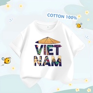 Áo Thun Độc Lập Tự Do Ấm No Hạnh Phúc 2 Màu Trắng Đen 100% Cotton Có Đủ Size Cho Cả Gia Đình
