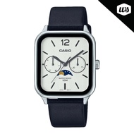 [Watchspree] Casio Men's Analog Black Leather Strap Watch MTPM305L-7A MTP-M305L-7A