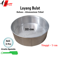 Loyang Bulat Ukuran 22 cm/Loyang Bolu Bulat 22 cm/Cetakan Kue Bolu Bulat/Loyang Kue Bulat/Loyang Bul