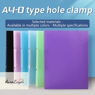 [AuraLayor] 1PCS A4 Perforated Folder Candy-Colored Transparent O-shaped 2-hole, 3-hole, 4-hole Wate