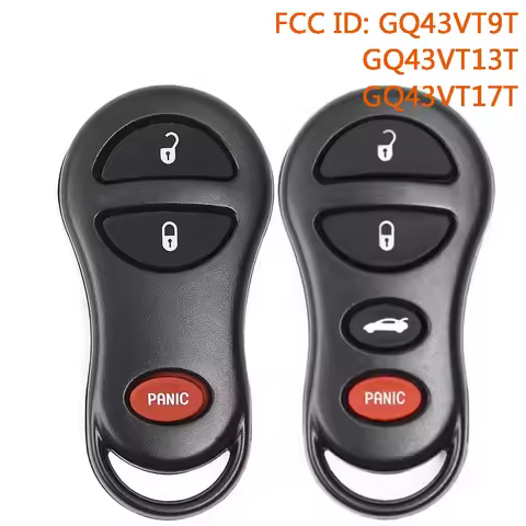 DIYKEY GQ43VT9T GQ43VT13T GQ43VT17T Remote Key Fob for Jeep Grand Cherokee for Chrysler Voyager Conc