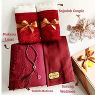 JAPA GIFT SET MUKENA SARUNG SAJADAH/ GIFT FOR HUSBAND AND WIFE/ SET WEDDING GIFT