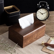 Black Walnut Box Tissue Box Household Walnut Tissue Box Ready Stock Paper Drawing Wooden Office Wood