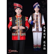 Ethnic Costume Male Yunnan Minority Ethnic Performance Guangxizhuang Ethnic Costume Ethnic Dance Per