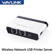 Wavlink Wireless USB Printer Server 10/100Mbps Ethernet to USB2.0 Network LPR Print Server/2.4G WiFi