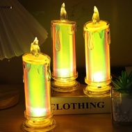 1Pc Flameless LED Votive Candles Light Colorful Flickering Electric Fake Candles Lamp For Wedding Festival Party Decoration