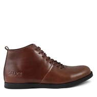 sepatu pria sauqi signore brown casual boots sneakers