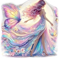 1/2/3 miếng dán chuyển nhiệt hình tiên bướm lấp lánh, nhựa bền, có thể giặt và ủi, thích hợp để tran