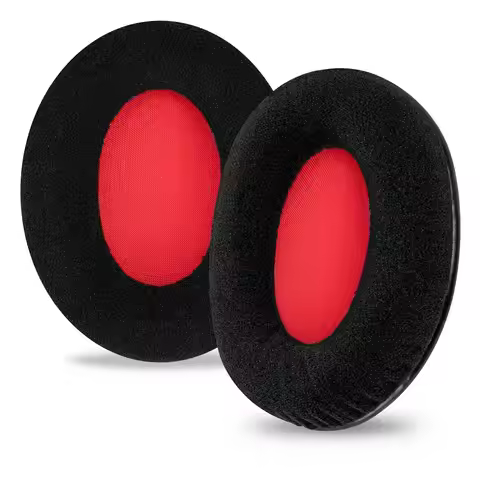 Velour Replacement Ear Pads for HyperX Cloud II, 2, Cloud III, 3, Mix, Alpha, Cloud Flight, Stinger,