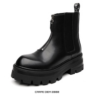 Men's Chelsea Boots leather Boots have zip closure, height-increasing soles. Chelsea Boots Men