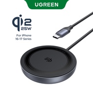 【Qi2 25W】UGREEN MagFlow 25W Magnetic Wireless Charger Fast Charging Pad with Braided Cable Compatibl