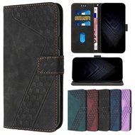 3D Cube Leather Phone Book Case for Huawei Y6 Pro Y7 Y9 Prime 2019 Y5 Lite 2018 Y6S Y7A Y7P Case Mag