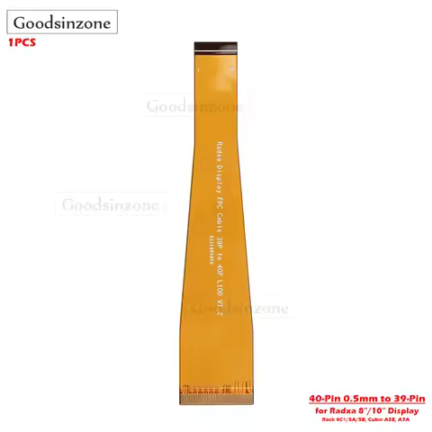 FPC Cable w/ 40-Pin 0.5mm to 39-Pin 0.3mm for Radxa Display and Rock 4C+/5A/5B, Cubie A5E,A7A & 8”/1