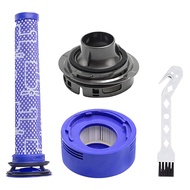 -Rear Engine Cover + Filter + Pre-Filter Set Replacement for V7 V8 Vacuum Cleaner Vacuum Cleaner Accessories