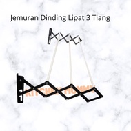 jemuran lipat tempel didinding jemuran dinding lipat jumbo alumunium anti karat