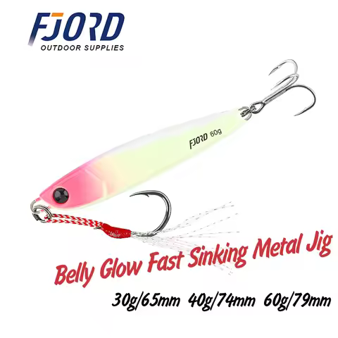 FJORD Metal Shore Fast Sea Fishing Jigs 30G 60G Lure Artificial Bait Super Hard Bass Pike Shad Fishi