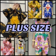 baju perempuan Plus size baju tidur Sleepwear Pyjamas Women plus size cute cartoon home clothes pajamas dress Baju Tidur