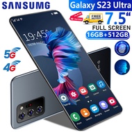 【รับประกัน 1 ปี】ส่งฟรี ของแท้ Sansumg Galaxy S23 Ultra โทรคัพท์มือถือ 5G 7.5นิ้ว เต็มหน้าจอ โทรศัพท์ของแท้ 16GB RAM+512GB ROM มือถือราคาถูก เมนูภาษาไทย 6800mAh Smartphone มือถือราคาถูก โทรศัพท์ ถูกๆ ดี โทรศัพท์ S24 Ultra 5G มือถือ โทรศัพท์ผู้สูงอายุ