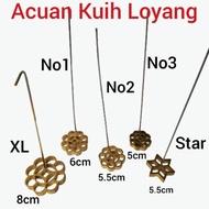Acuan Kuih Loyang-Tembaga/Acuan Kuih Goyang/Copper Honeycomb Cookies Mould/Rose Cookies Mould