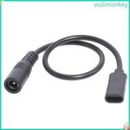 WU 25CM Type-C Female to DC 5 5x2 1 Female Adapter Converter Cable 9 84inches