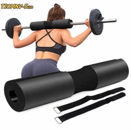 TIOMNV56H4 Barbell Pad, High Resilience Quick Recovery Barbell Cushion,  Secure Straps Non-Slip Groo