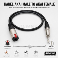 Standard Audio Cable 1Mtr-10Mtr Jack akai 6.5mm Male To Akai Female