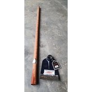 Kayu Merah Square / Round Head Hoe Wood Handle Batang Cangkul Kayu Solid 红木材锄头柄