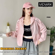 Dominic Jacket Parasut Jaket Wanita Parasut Muat Jumbo Ld 116cm