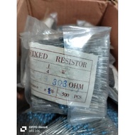 500pcs R 1/4w 1% 3R3 KW2