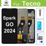 6.6" LCD For Tecno Spark GO 2024 BG6 Display Touch Screen Digitizer Assembly With Frame
