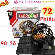 SKU223 - Đồ chơi lồng quay lô tô Bingo Lotto 90 số 72 phiếu siêu to
