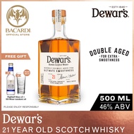 Dewar’s Double Double 21 Year Old Blended Scotch Whisky - 500ml / 50cl 46% ABV - Premium Oak Cask Wh