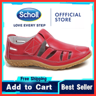 รองเท้าผู้หญิง Scholl รองเท้าแตะหนังผู้หญิงรองเท้าแตะโบฮีเมียผู้หญิงรองเท้าแตะรองเท้าเรือแบน Scholl รองเท้าสตรี Kasut Wanita Scholl รองเท้าแตะลำลองสำหรับผู้หญิง Scholl
