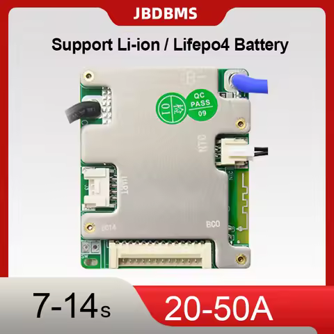 JBD Smart BMS 7S 8S 9S 10S 11S 12S 13S 14S 24V 36V 48V 20A 30A 40A 50A Built-in BT UART Li-ion NMC L