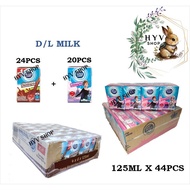 Dutch Lady Chocolate Milk + Strawberry Milk - Random Design (125ml x 44pcs)