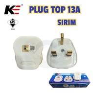 SIRIM 13A Plug Top 13A 3PIN PLUG 3 PIN PLUG 13APLUG PLUGTOP 13A 15A 20A Unbreakable Fused Kepala Plu