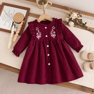 Spring Autumn New Style 4 Little Girl Dress 2 Baby Western Style Autumn One Year Old Dress 1 Baby Gi