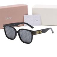 7819DIOR7819 Sunglasses Large Square Side Letters Black Sunglasses Women