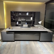Manager's Desk3Modern2.4Fashionable Office Desk Light Luxury Executive Desk New Guangdong President 