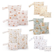 [3pcs/Set] Waterproof Wet Bag Nappy Diaper Bag Reusable Maternity Bag Stroller Mommy Bag Nappy Pouch
