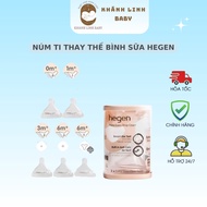 [Genuine] Hegen milk bottle replacement nipples 0M+, 3M+, 6M+ and Y cut 6M+ _Khanhlinhbaby