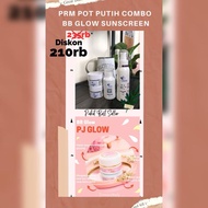 Paket Combo (SKINCARE + PJ GLOW SUNSCREN) (SKINCARE + SERUM)  tulis dipesanan mau paket glow/keluhan
