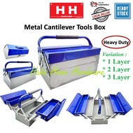 Metal Cantilever Tools Box Heavy Duty 1 , 2 & 3 Layer ; Tool Box ; Tong Spanar Besi Berat Lapis ~Hah