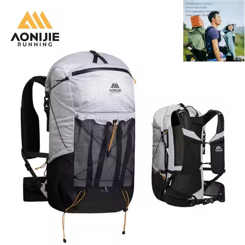AONIJIE FH2542 42L Outdoor Hiking Backpack Camping Backpack with Rain Cover Lightweight Travel Bag B