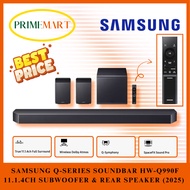 SAMSUNG Q-SERIES SOUNDBAR HW-Q990F 11.1.4CH SUBWOOFER & REAR SPEAKER (2025) + 1 YEAR WARRANTY
