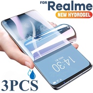 3Pcs 600D HD Clear Soft Hydrogel Film Anti Blue Light Dustproof Phone Screen Protector For Realme GT