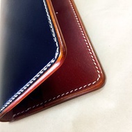 【梁絮皮藝】手縫牛皮長夾/馬臀革/馬韁革/真皮/錢包/財布/Kilcho